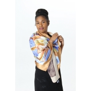 THE ERYKAH TREE - Women’s Scarf with Handrolled edges
