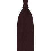 cravate en grenadine de soie garza grossa – bordeaux