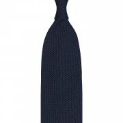 cravate en grenadine de soie garza grossa bleu royal