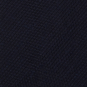 Cravate en grenadine de soie shantung bleu marine, roulée à la main - 3 plis