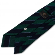 Mix Striped Grenadine Shantung Handrolled Tie