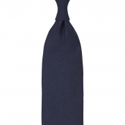 cravate en cachemire bleu marine foncé
