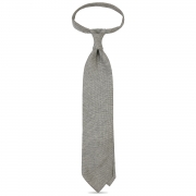 cravate en cachemire gris clair