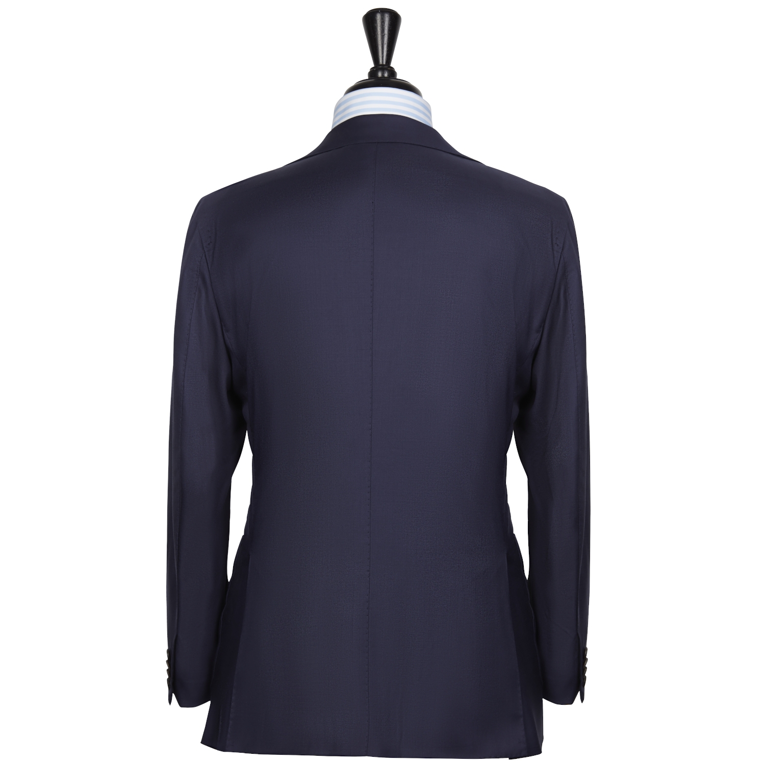 SSM15 – SOLID NAVY SINGLE BREASTED TWO PIECE NEAPOLITAN SUIT – 260 GR ...