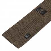 ZIG ZAG KNIT TIE – MOCHA