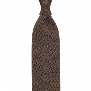 ZIG ZAG KNIT TIE – MOCHA