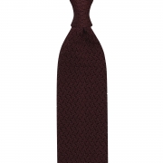 cravate tricot zig-zag - Bordeaux