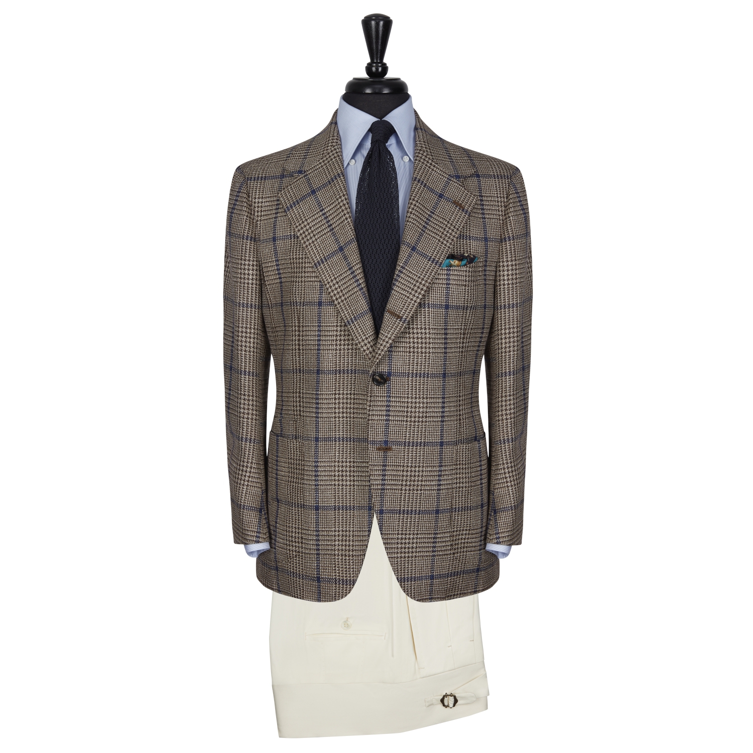 SSM17 – PATTERNED CHECK SINGLE BREASTED SPORTS JACKET