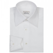Classic White Pointed Collar Shirt