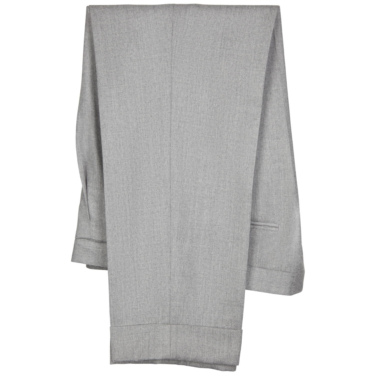 Medium grey pair of regular fit flannel wool trousers  Rota SRL