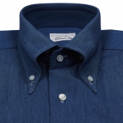 Chambray "Denim" button down collar shirt