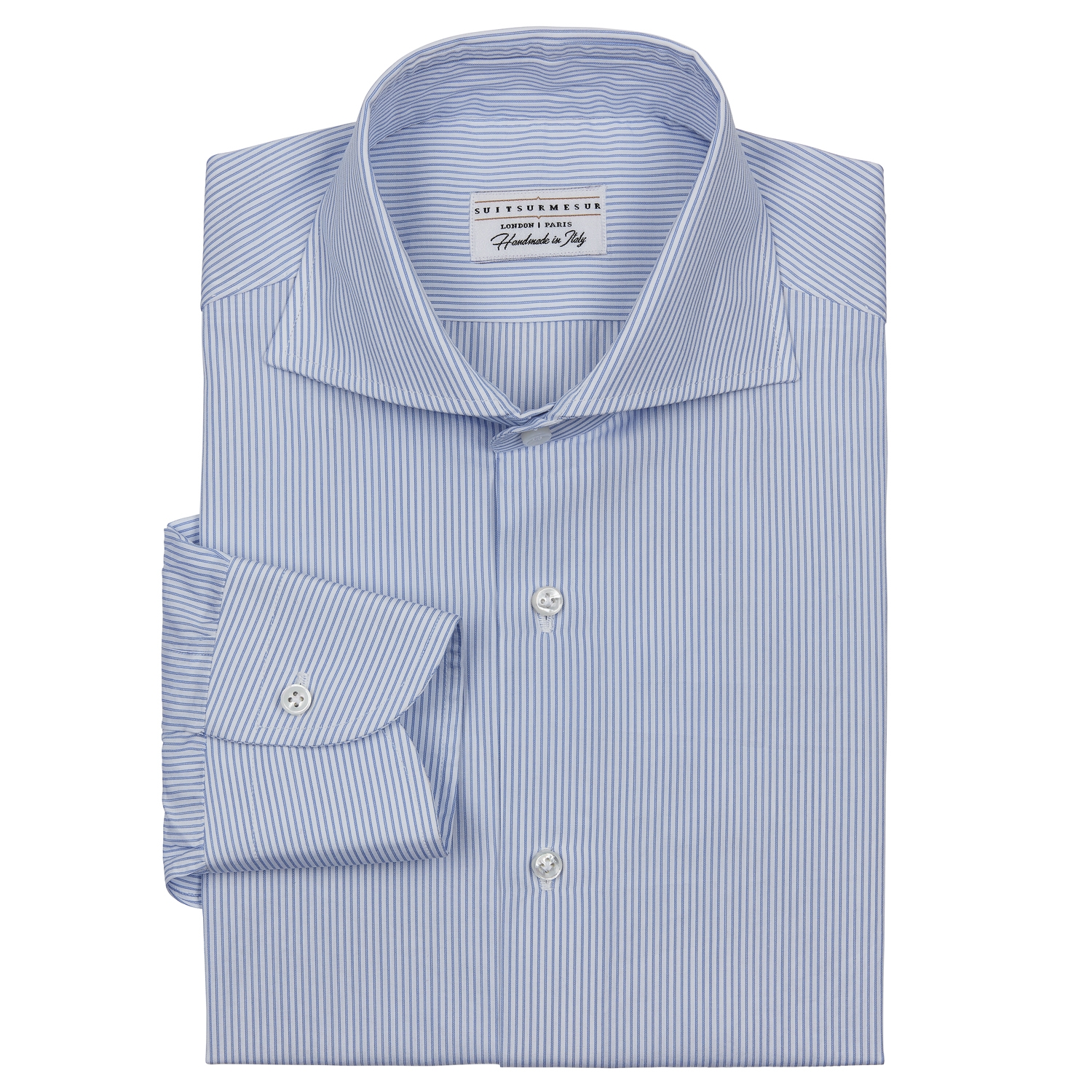 Classic bengal stripe spread collar shirt