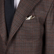 SSM17 – Single-breasted houndstooth patterned sport jacket - 100% Caccioppoli Wool - Autumn/Winter - MADE IN NAPLES