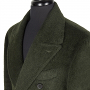 Double-breasted polo overcoat - Piacenza 60% baby llama 40% fleece wool - Made in Naples