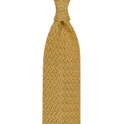 cravate tricot zig-zag - Jaune primevère