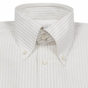 Classic Bengal Gardenia Stripe Button Down Collar Shirt