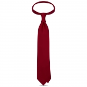 cravate en jacquard de soie - Rouge