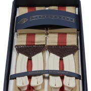 BARATHEA BRACES BEIGE / ORANGE