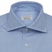 Classic Semi-Spread (L – Shaped) Collar Shirt - Bengal Stripe