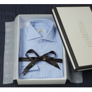 Classic Semi-Spread (L – Shaped) Collar Shirt - Bengal Stripe
