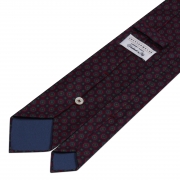 cravate à imprimés mosaïques en soie