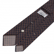 Diamond Pattern Silk Tie